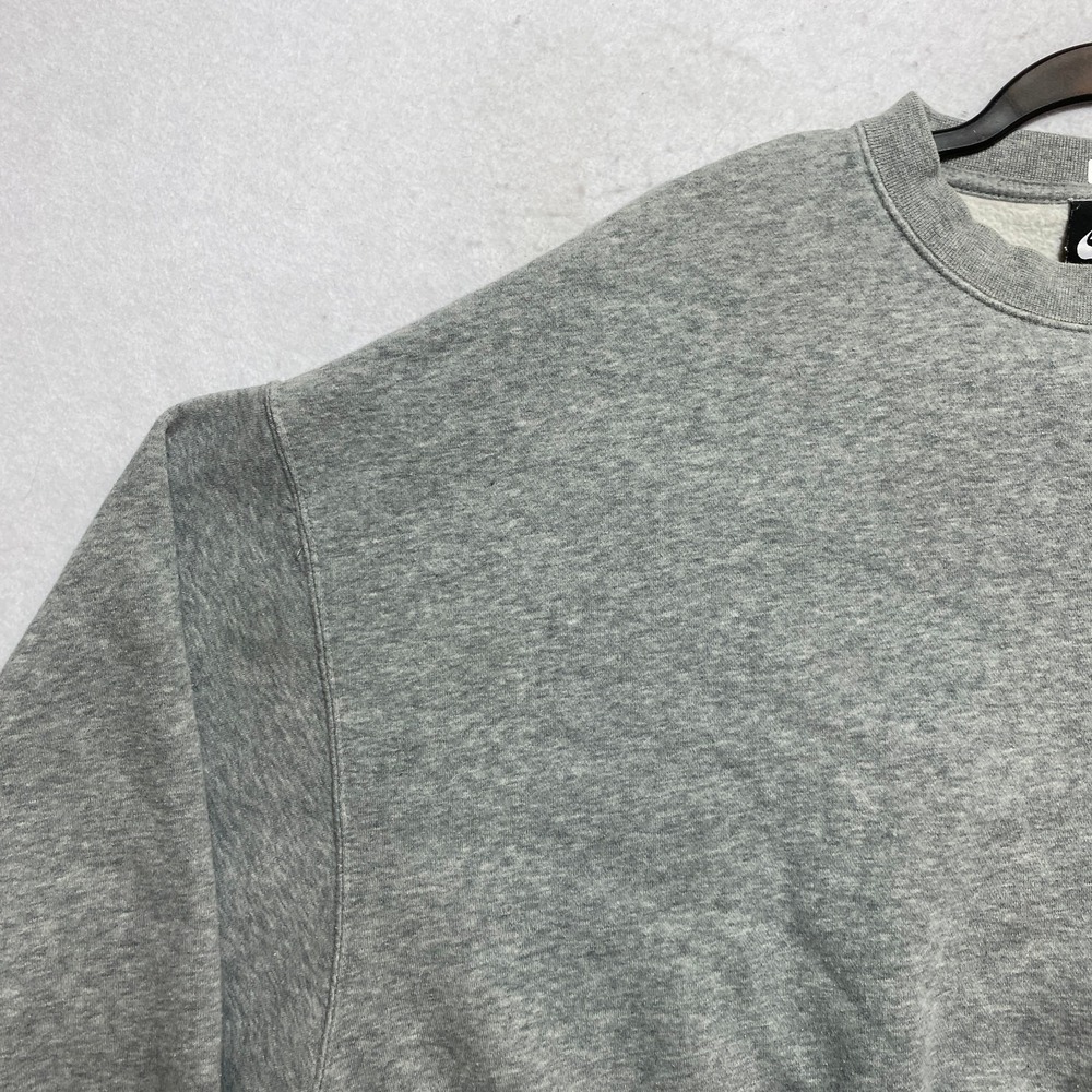 Nike Sportswear Sweatshirt Womens Small Gray Oversized Crew Cropped Pullover - Picture 5 of 9